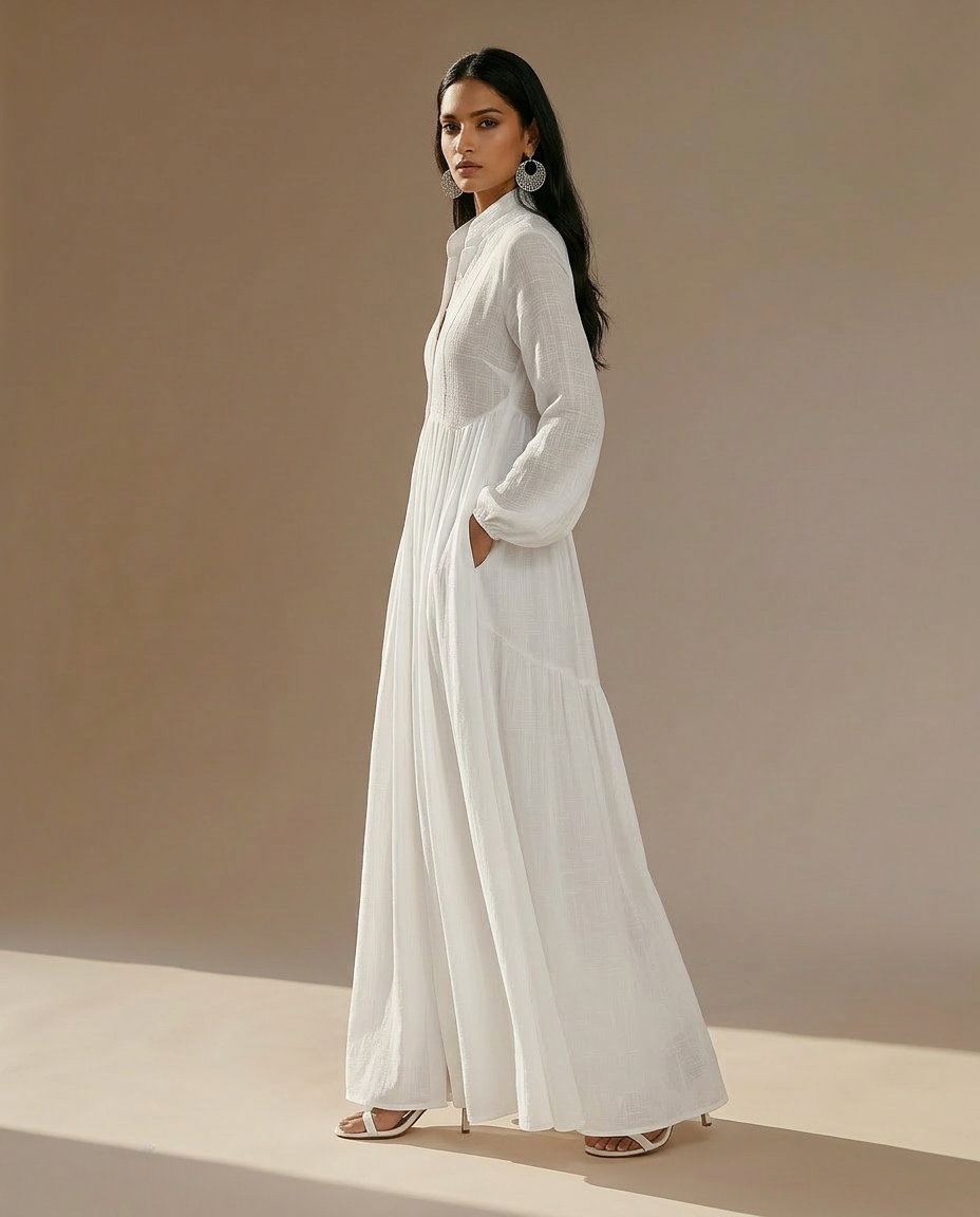 Rhea Women's Maxi Dress | Lightweight Fabric, Elegant Silhouette, Plus Size Available - 5