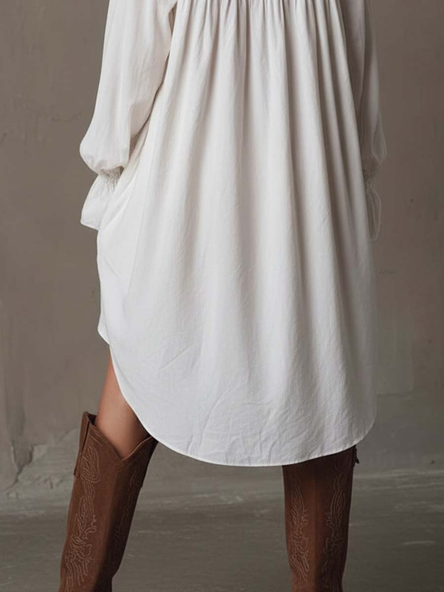 Rina Women's Mini Dress | Elegant Lace, Irregular Hem - 3