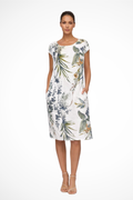 Ivy Women's Summer Dress | Botanical Print, Casual Relaxed Fit - 1