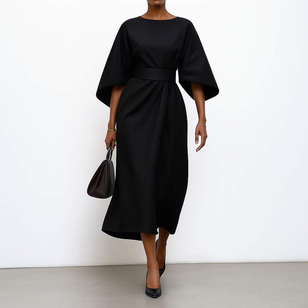 Eldra Women's Maxi Dress | Satin Feel, Elegant Evening Wear - 9