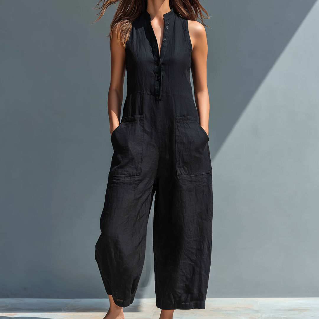 Luna Women's Jumpsuit | Sleeveless, Lightweight Elegance - 1