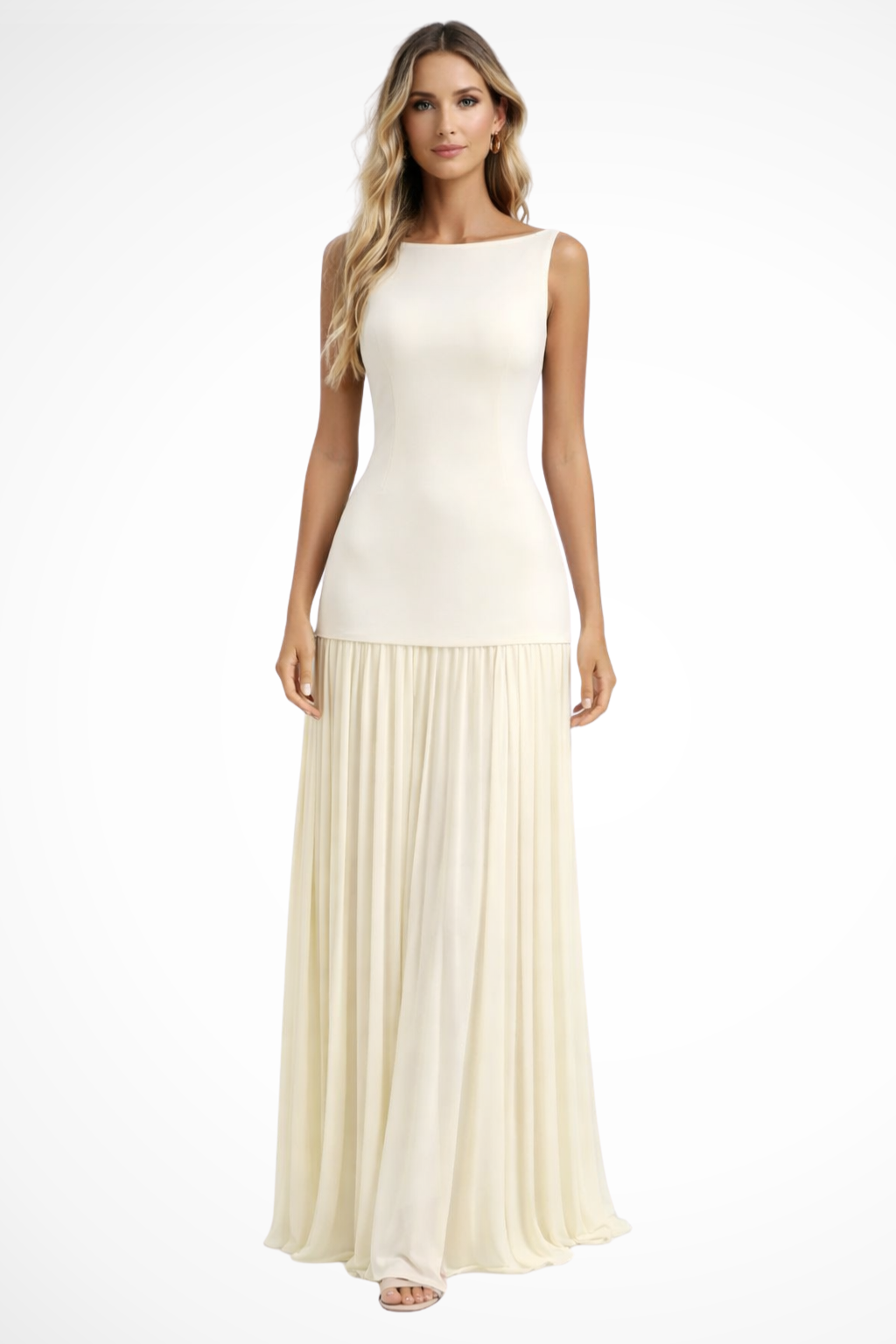 Eline Women's Maxi Dress | Elegant Pleated Design for Formal Occasions - 1