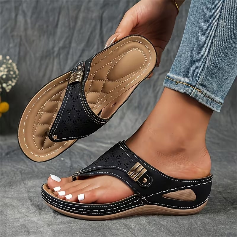 Ava Women's Wedge Sandals | Arch Support Design, Comfortable Fit - 2