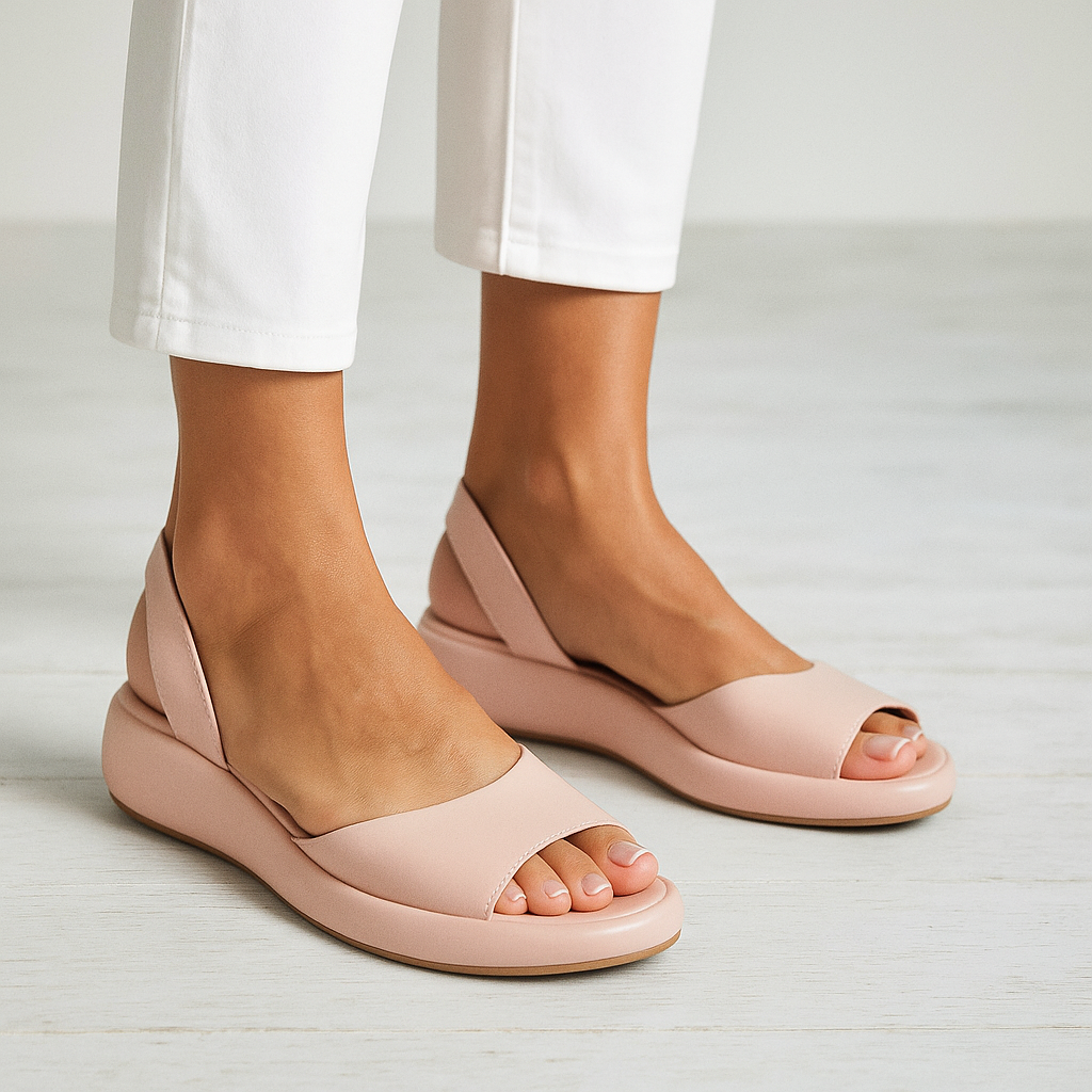 Womens Sandals - Open-Toe Comfort Design with Slip-Resistant Sole, Breathable Leather Upper, Perfect for Casual and Semi-Formal Wear - 5
