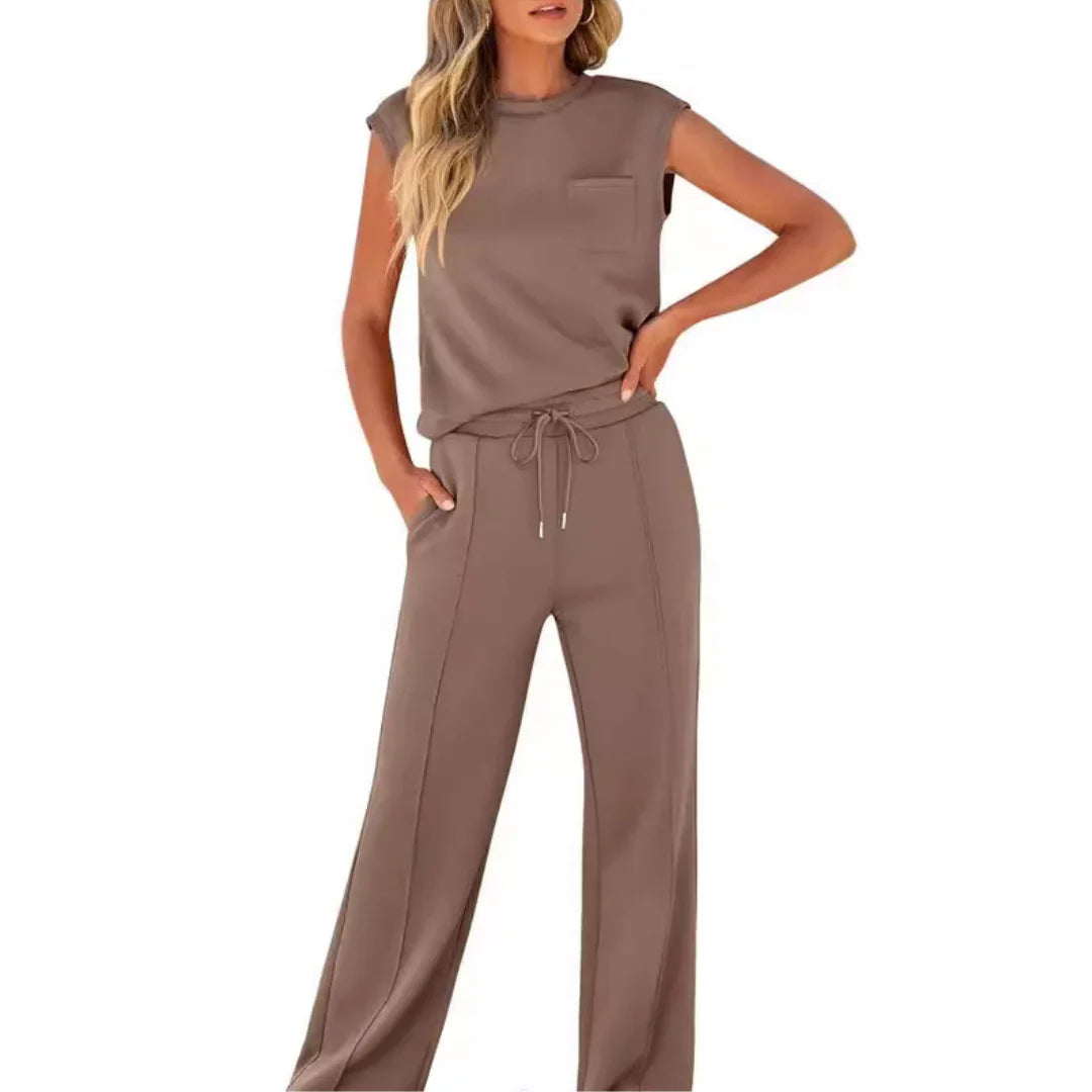 Womens Lounge Set - Soft Fabric Loungewear Co-Ord for Casual Summer Style, Available in Multiple Sizes and Colors - 3