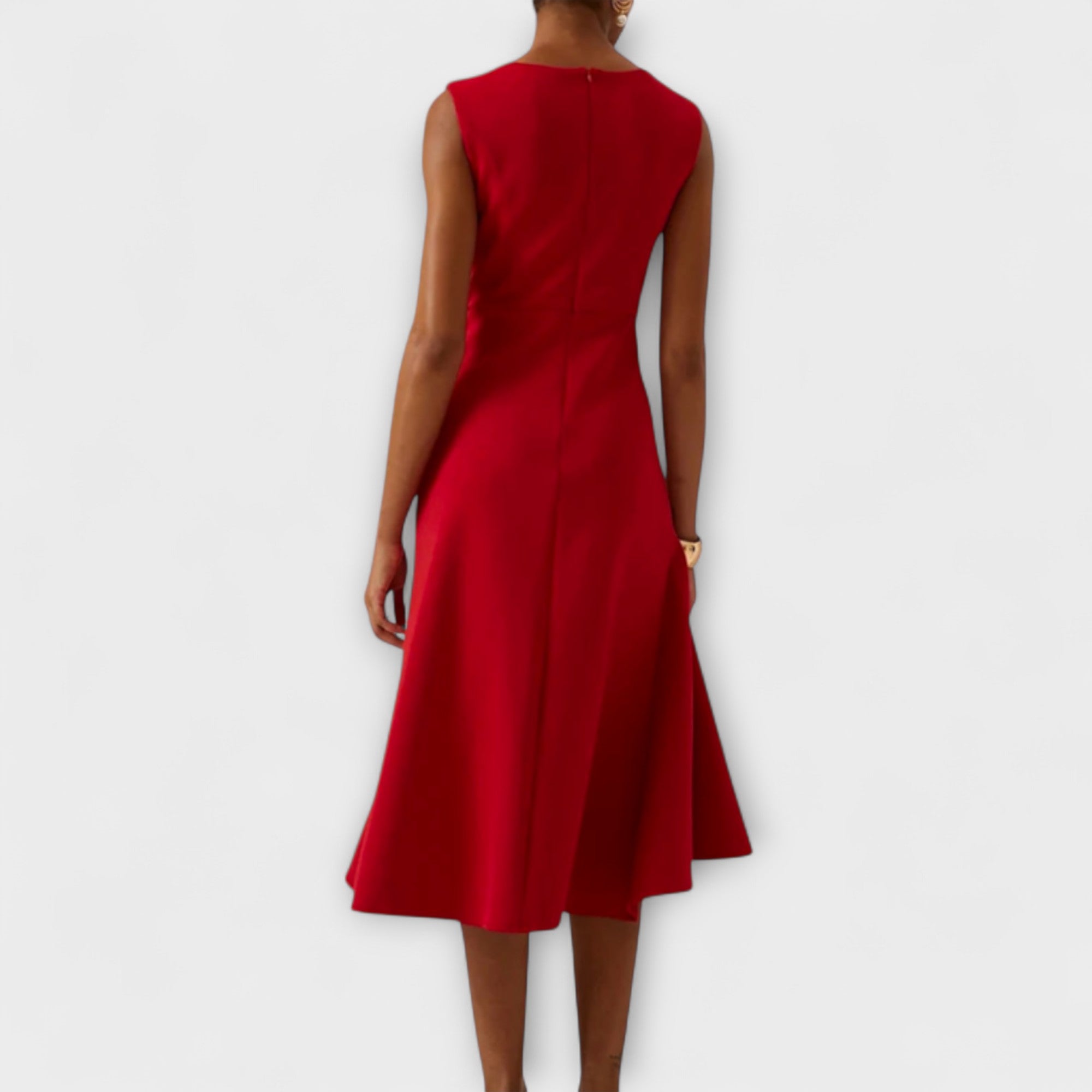 Sierra Women's Midi Dress | Asymmetric Draped Design, Perfect for Summer and Formal Occasions - 13