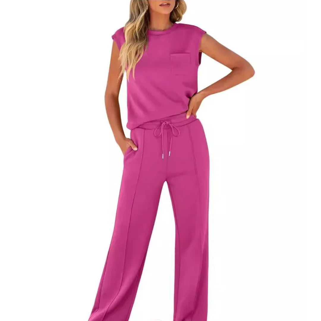Womens Lounge Set - Soft Fabric Loungewear Co-Ord for Casual Summer Style, Available in Multiple Sizes and Colors - 4
