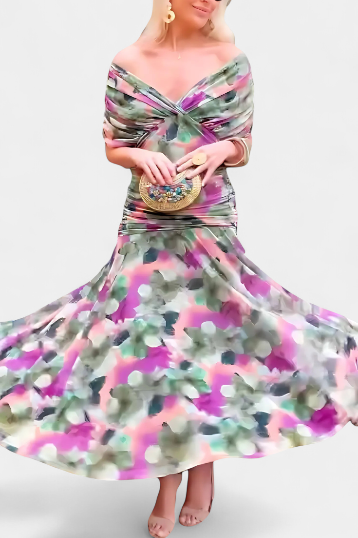 Fiona Women's Maxi Dress | Floral Print, Elegant Design - 17