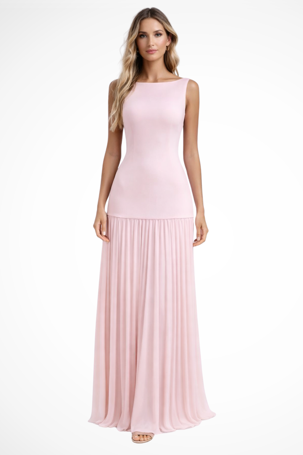 Eline Women's Maxi Dress | Elegant Pleated Design for Formal Occasions - 3