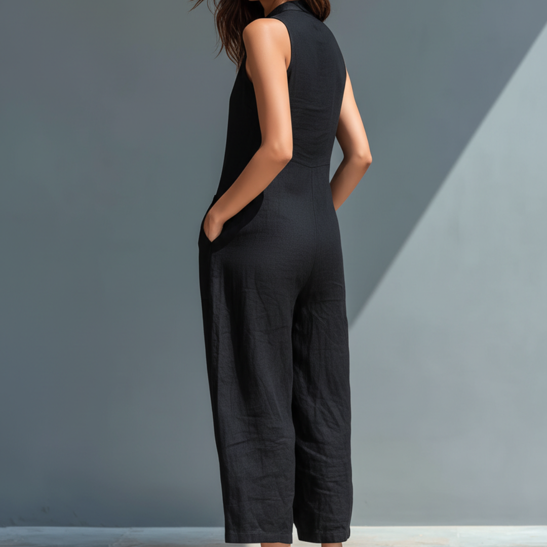 Luna Women's Jumpsuit | Sleeveless, Lightweight Elegance - 2