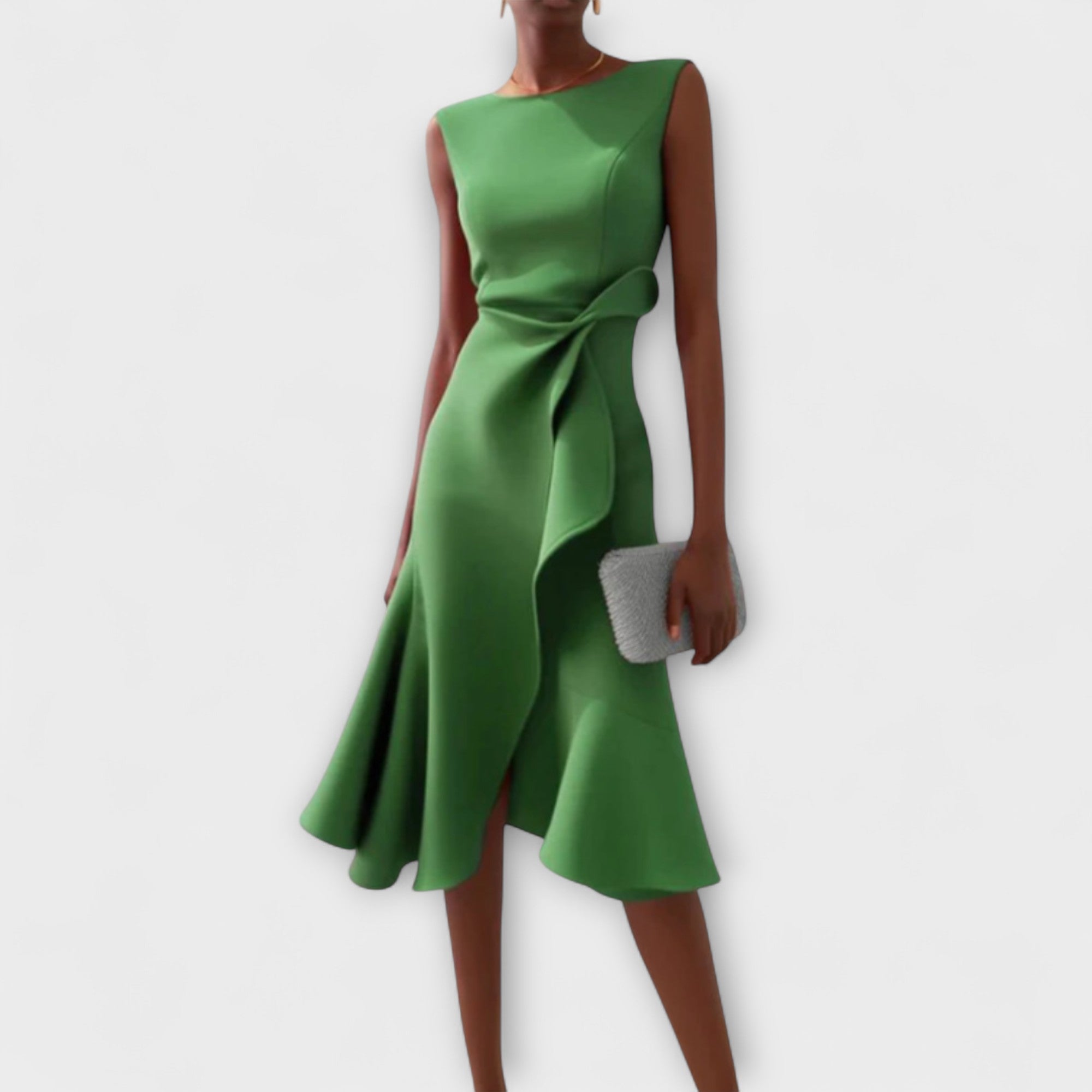 Sierra Women's Midi Dress | Asymmetric Draped Design, Perfect for Summer and Formal Occasions - 6