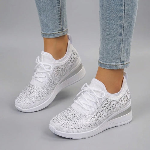 Bella Women's Sneakers | White Slip-On Design