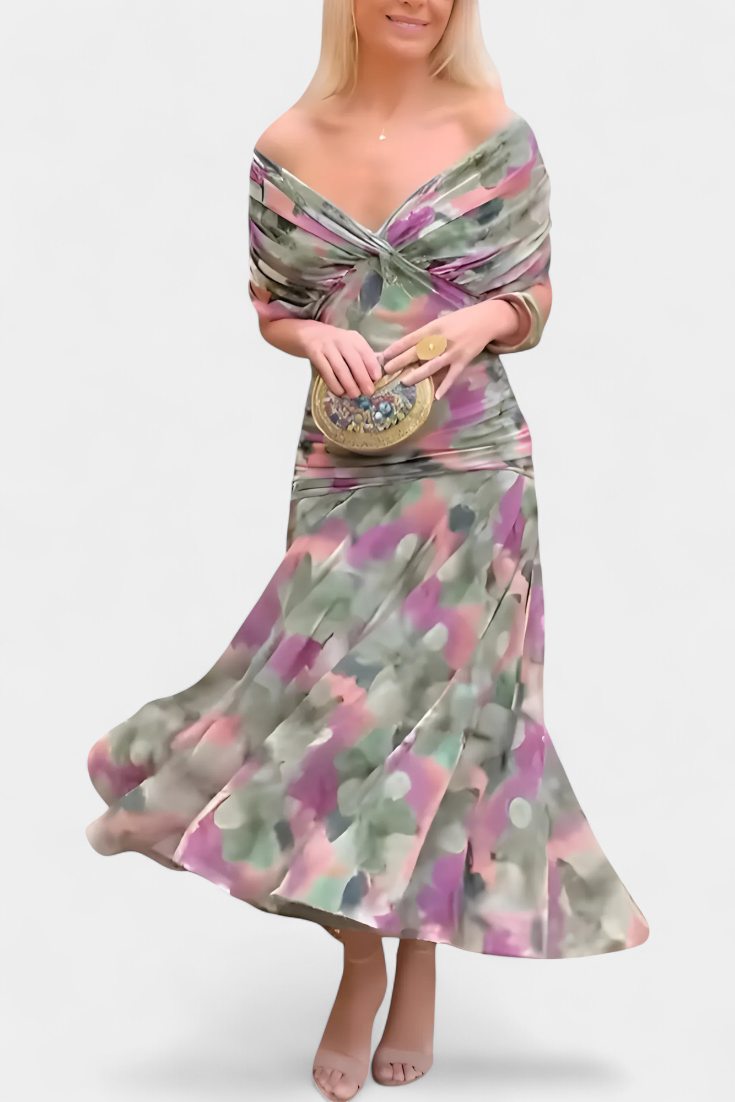 Fiona Women's Maxi Dress | Floral Print, Elegant Design - 16