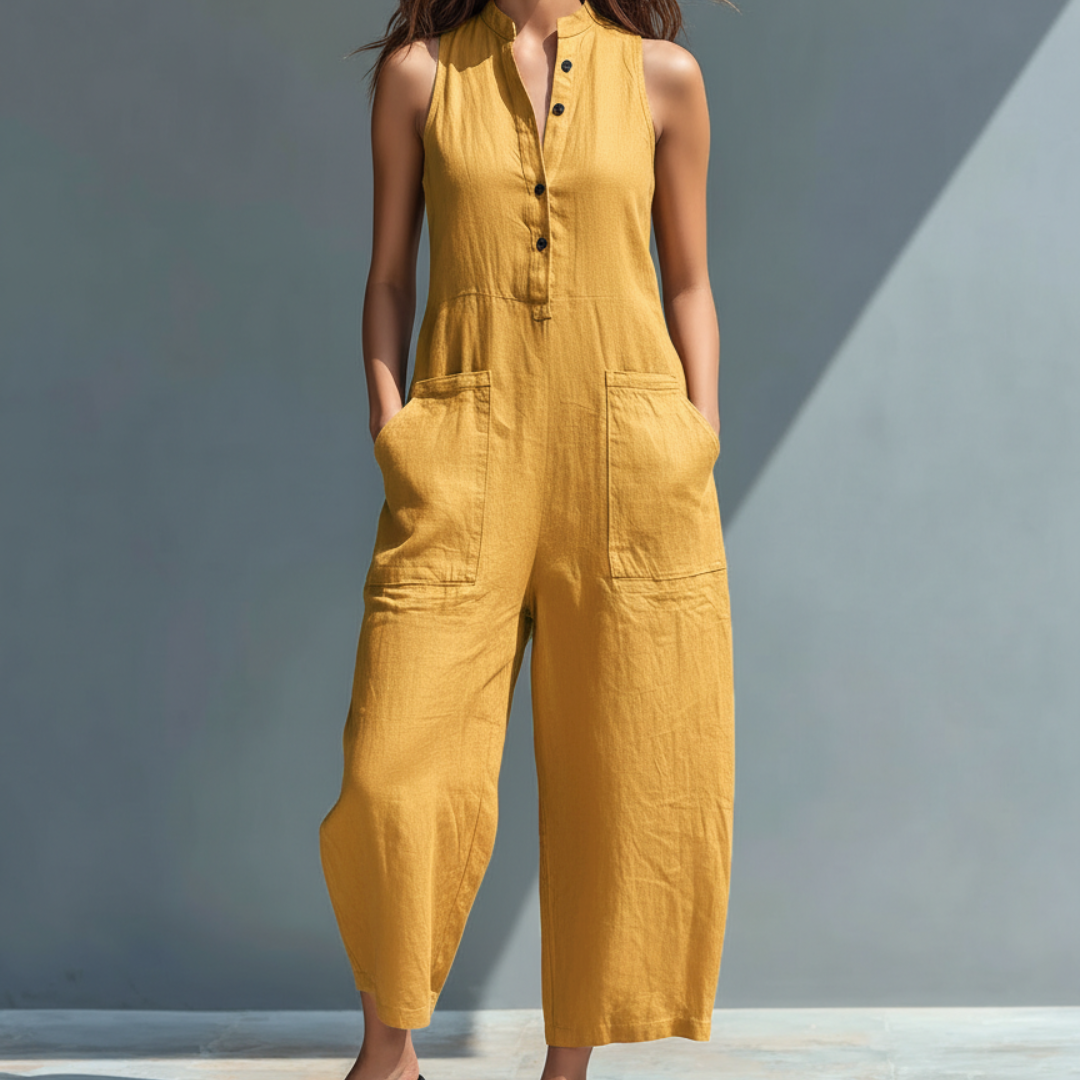 Luna Women's Jumpsuit | Sleeveless, Lightweight Elegance - 5