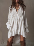 Rina Women's Mini Dress | Elegant Lace, Irregular Hem - 1