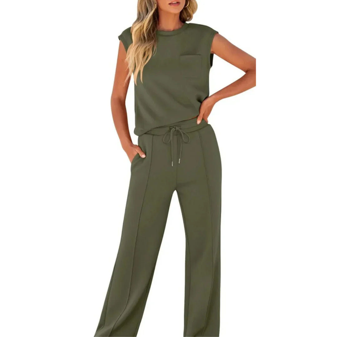 Womens Lounge Set - Soft Fabric Loungewear Co-Ord for Casual Summer Style, Available in Multiple Sizes and Colors - 7