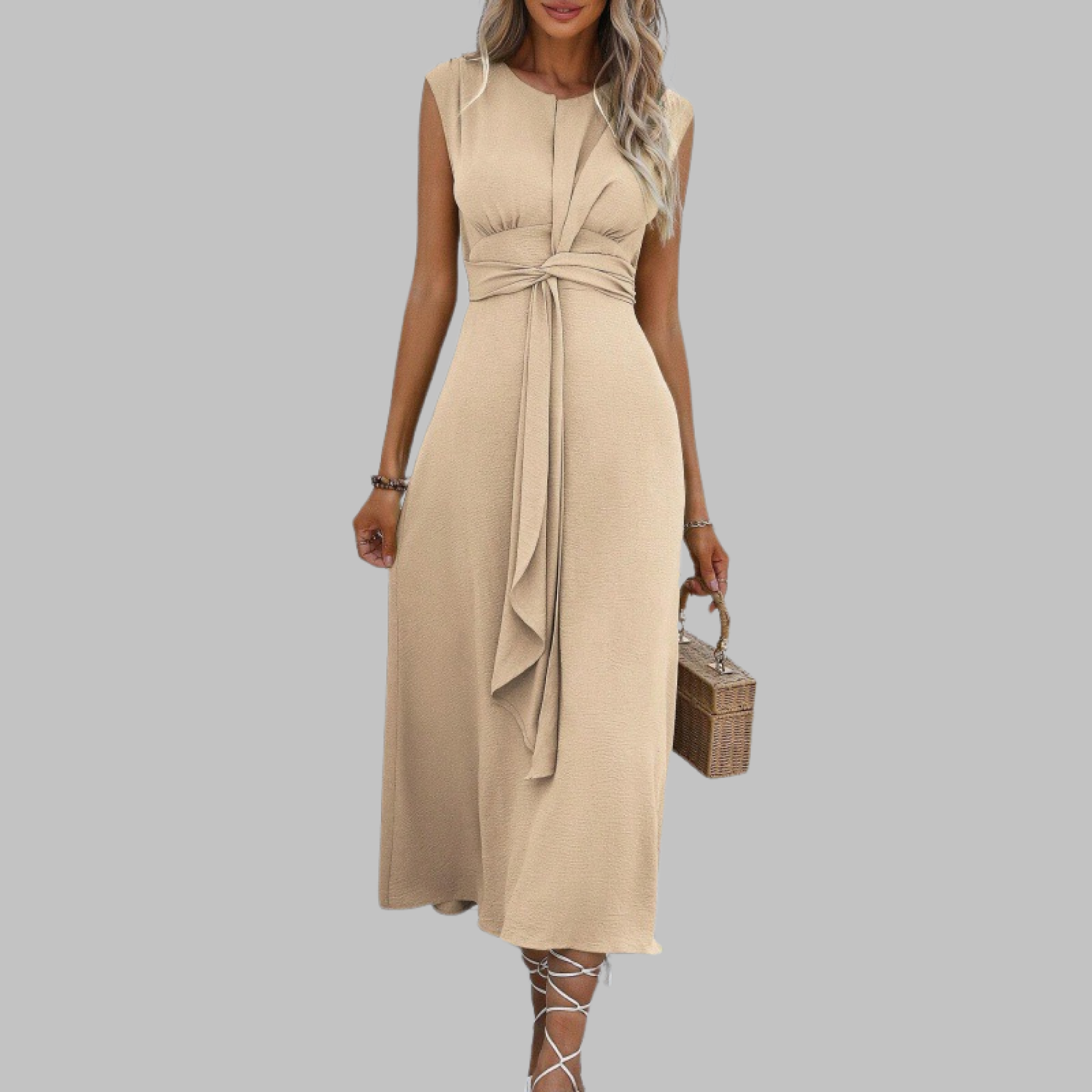 Elegant Womens Maxi Dress - Sleeveless Summer Dress for Casual and Formal Occasions - 5