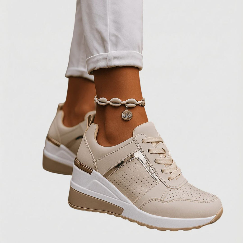 Lyria Women's Sneakers | Shock-Absorbing White Comfort - 1