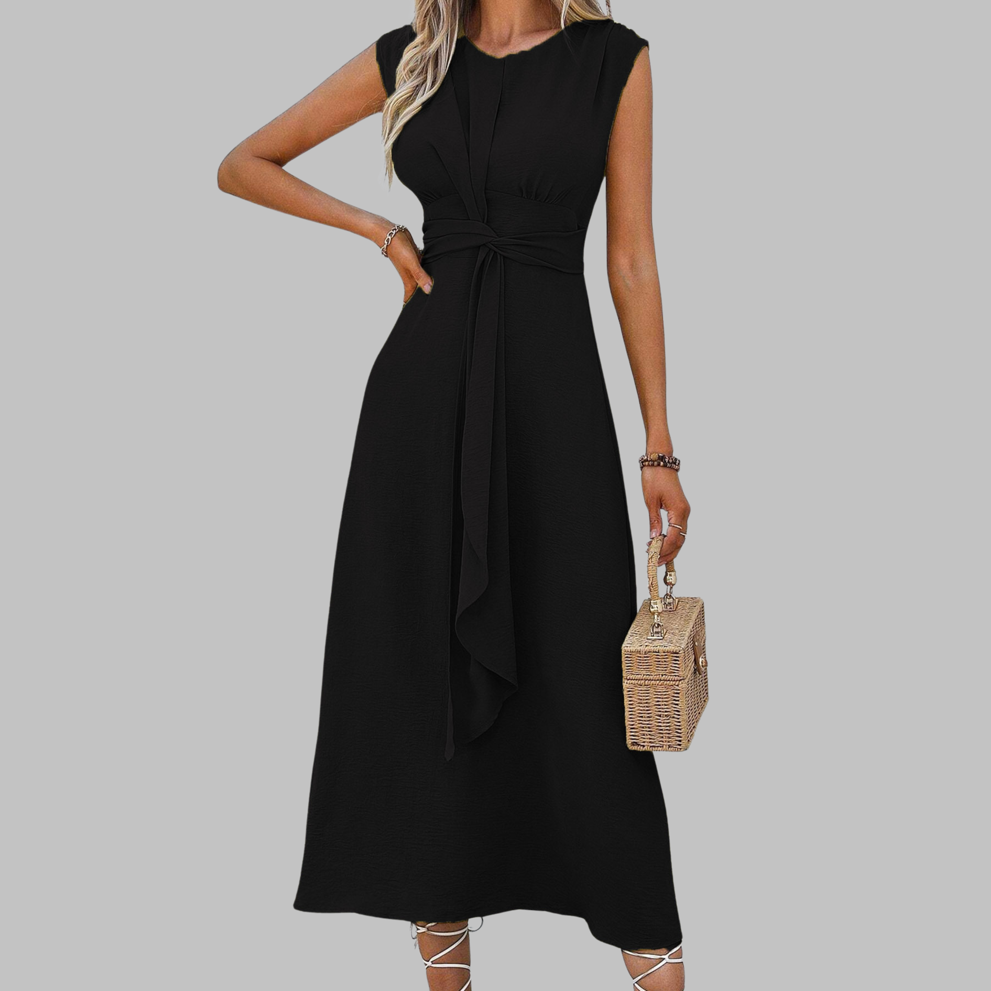 Elegant Womens Maxi Dress - Sleeveless Summer Dress for Casual and Formal Occasions - 6