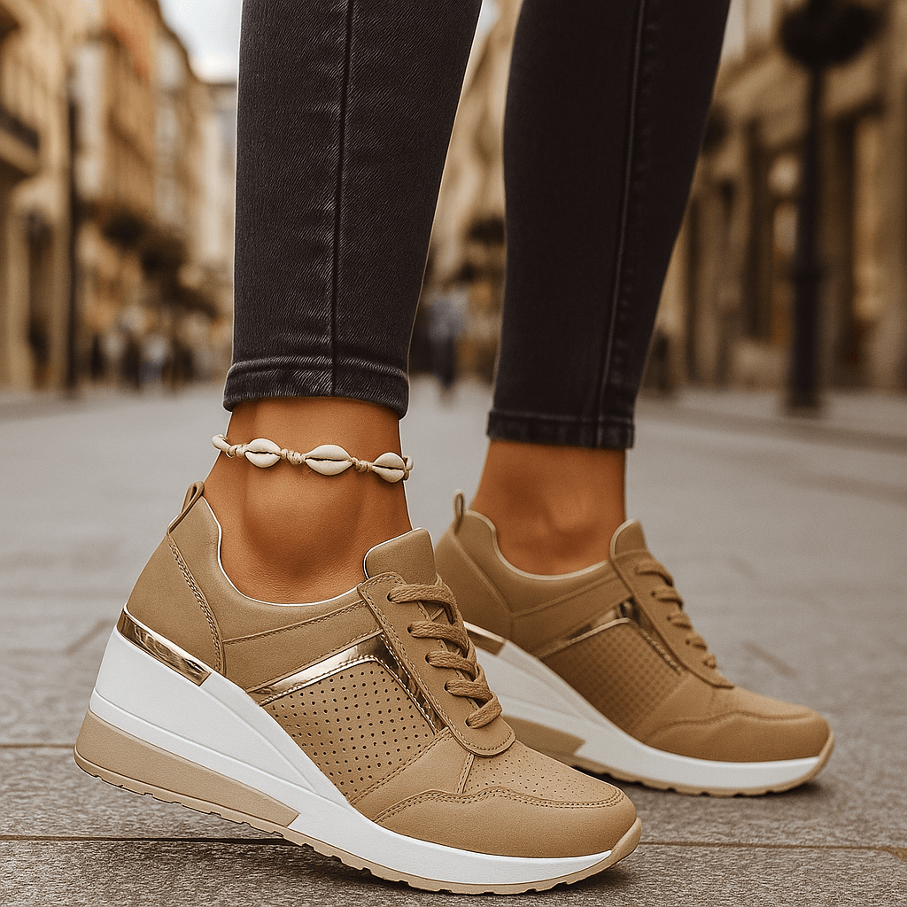 Lyria Women's Sneakers | Shock-Absorbing White Comfort - 7
