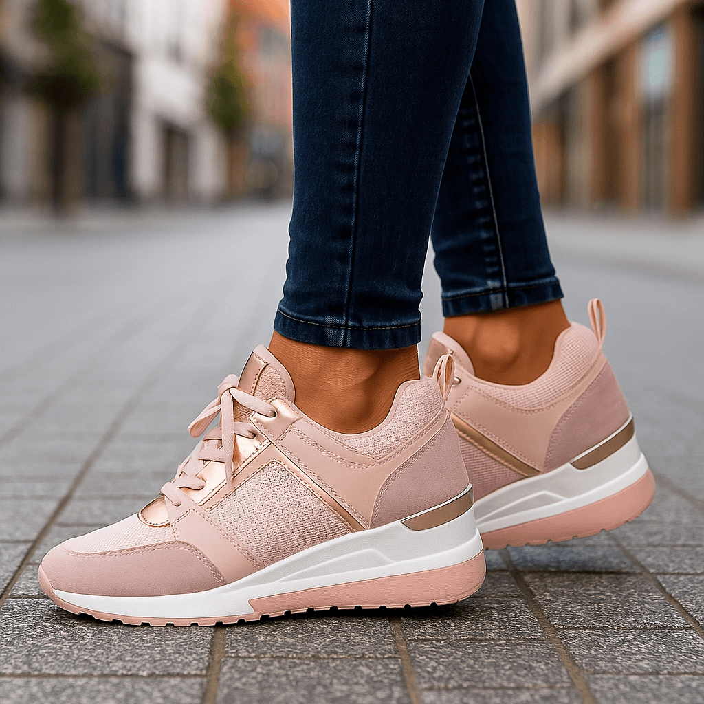 Lyria Women's Sneakers | Shock-Absorbing White Comfort - 4
