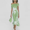 Ivy Women's Midi Dress | Floral Accents, Summer Elegance - 1