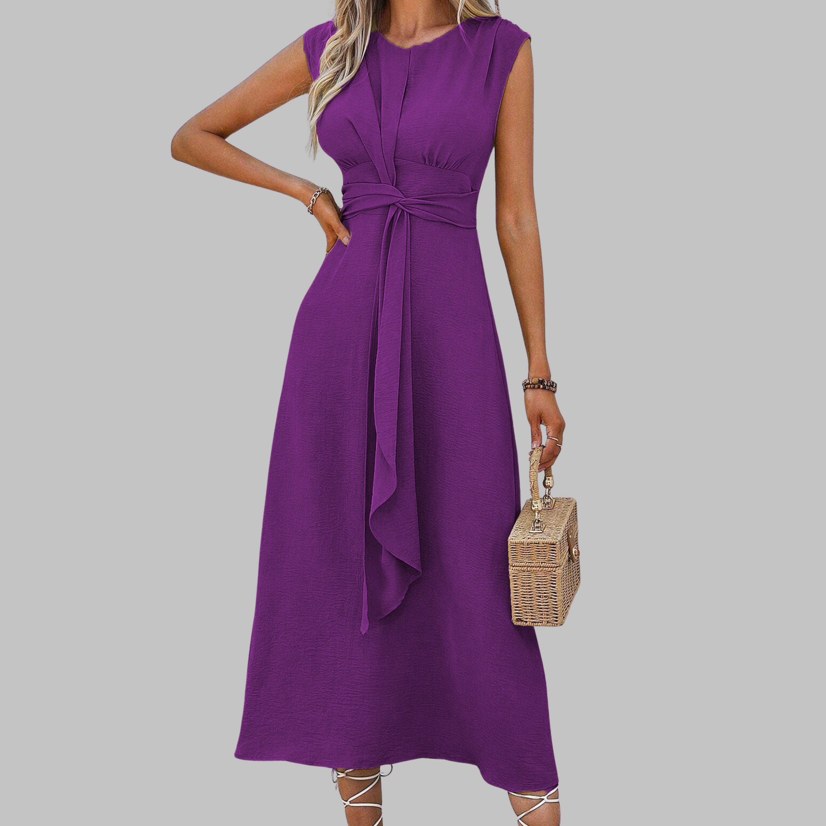 Elegant Womens Maxi Dress - Sleeveless Summer Dress for Casual and Formal Occasions - 8