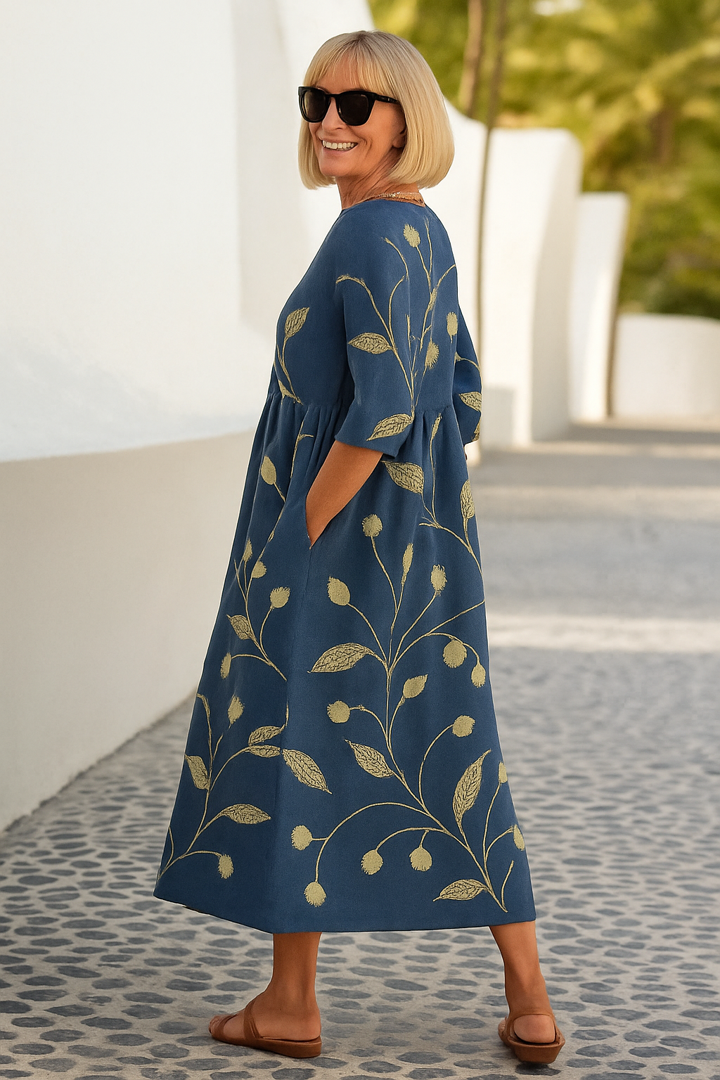 Lily Women's Midi Dress | Effortless Comfort, Lightweight Fabric - 11