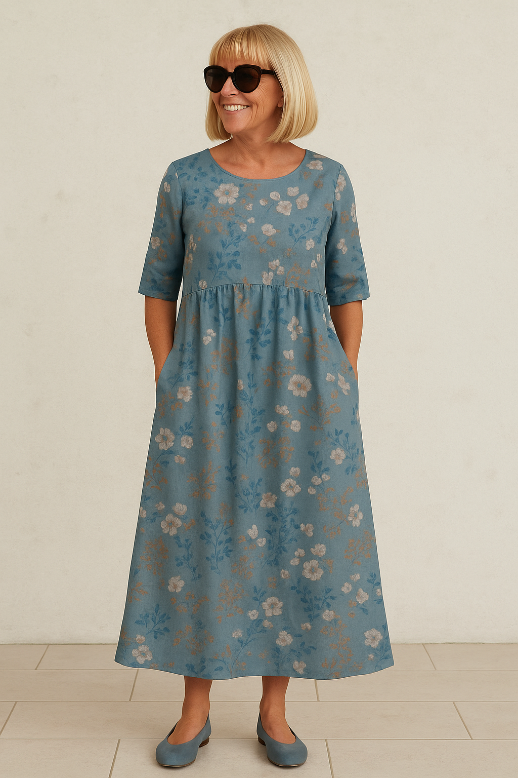 Lily Women's Midi Dress | Effortless Comfort, Lightweight Fabric - 7