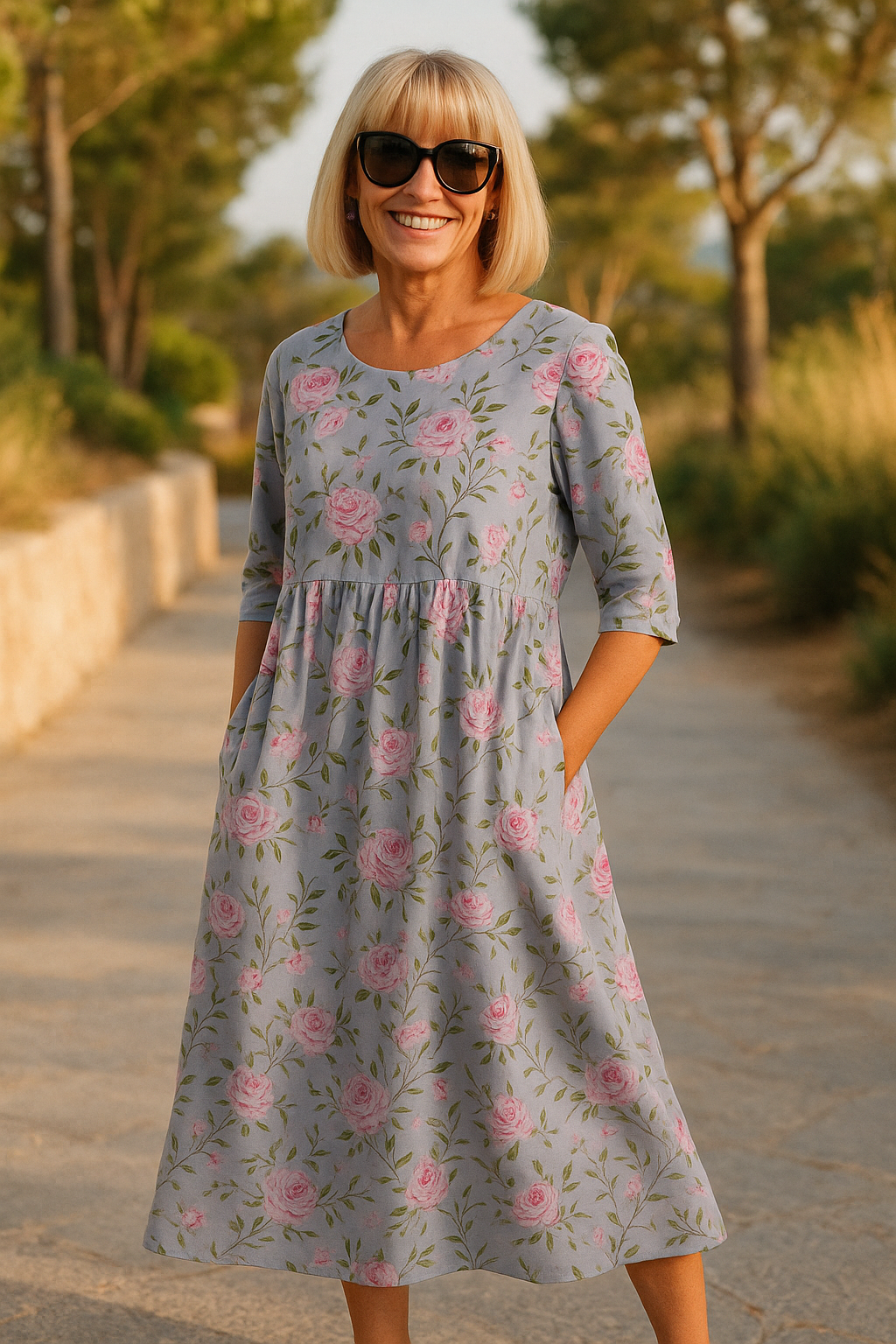 Lily Women's Midi Dress | Effortless Comfort, Lightweight Fabric - 8