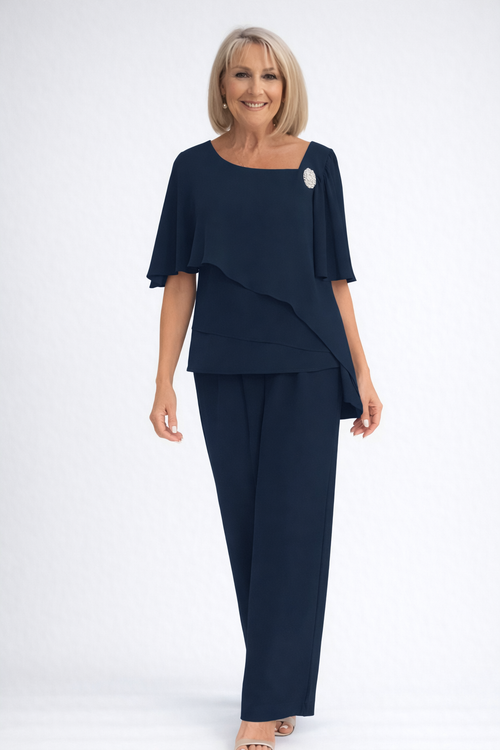Bella Women's Two Piece Set | Elegant Layered Design, Matching Co Ord Sets - 2