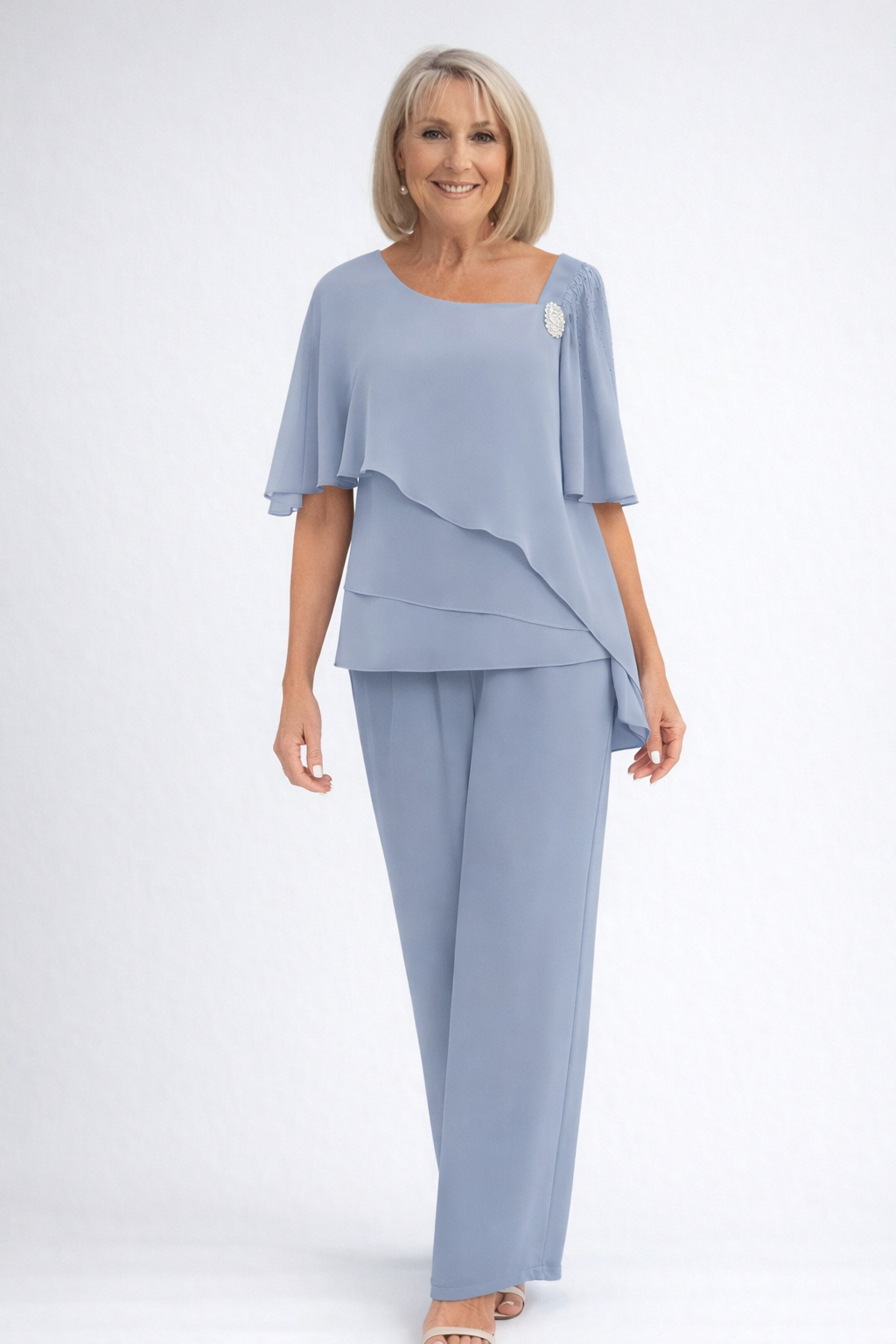Bella Women's Two Piece Set | Elegant Layered Design, Matching Co Ord Sets - 1