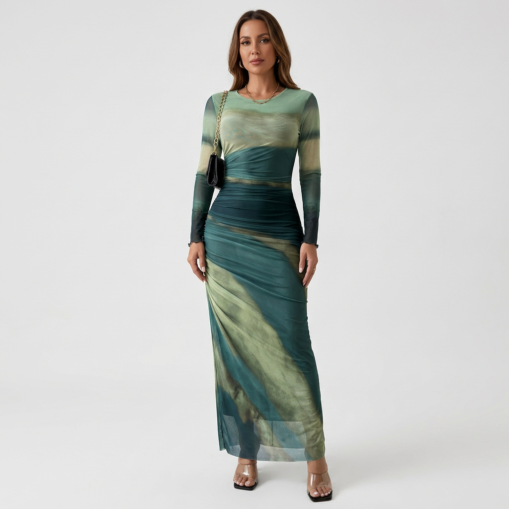 Womens Maxi Dress in Stylish Prints – Comfortable Summer Dress for Casual Outings and Evening Events - 1