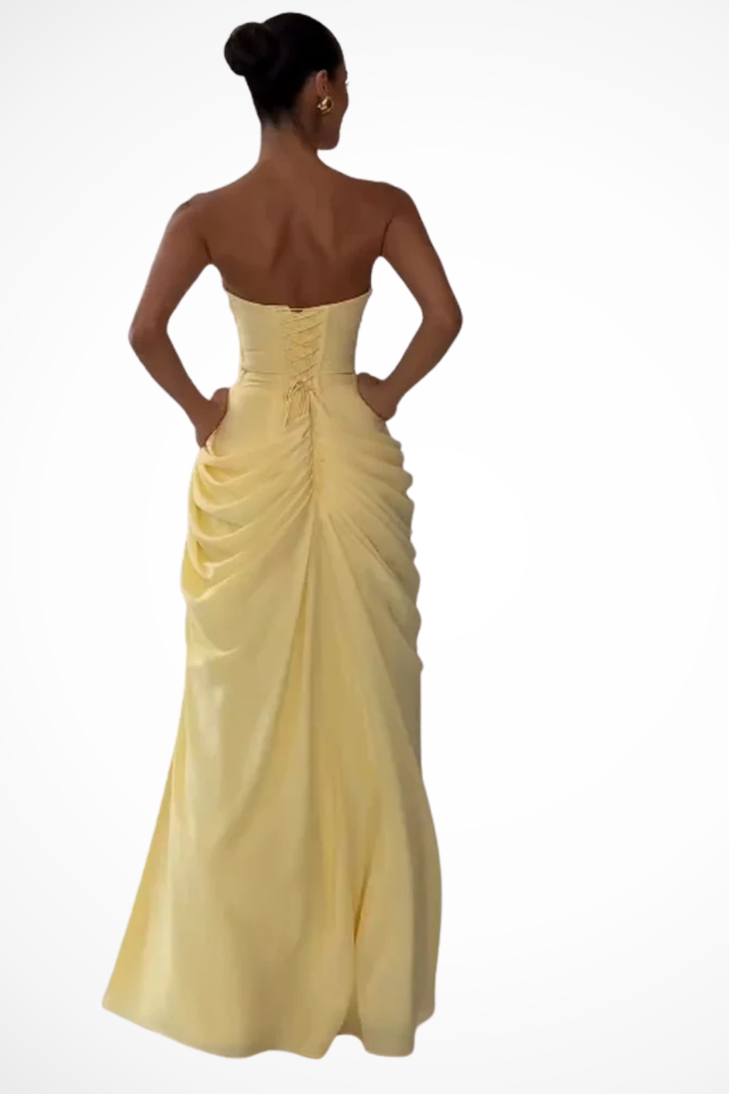 Evelyn Women's Maxi Dress | Elegant Strapless Design for Formal Occasions - 5