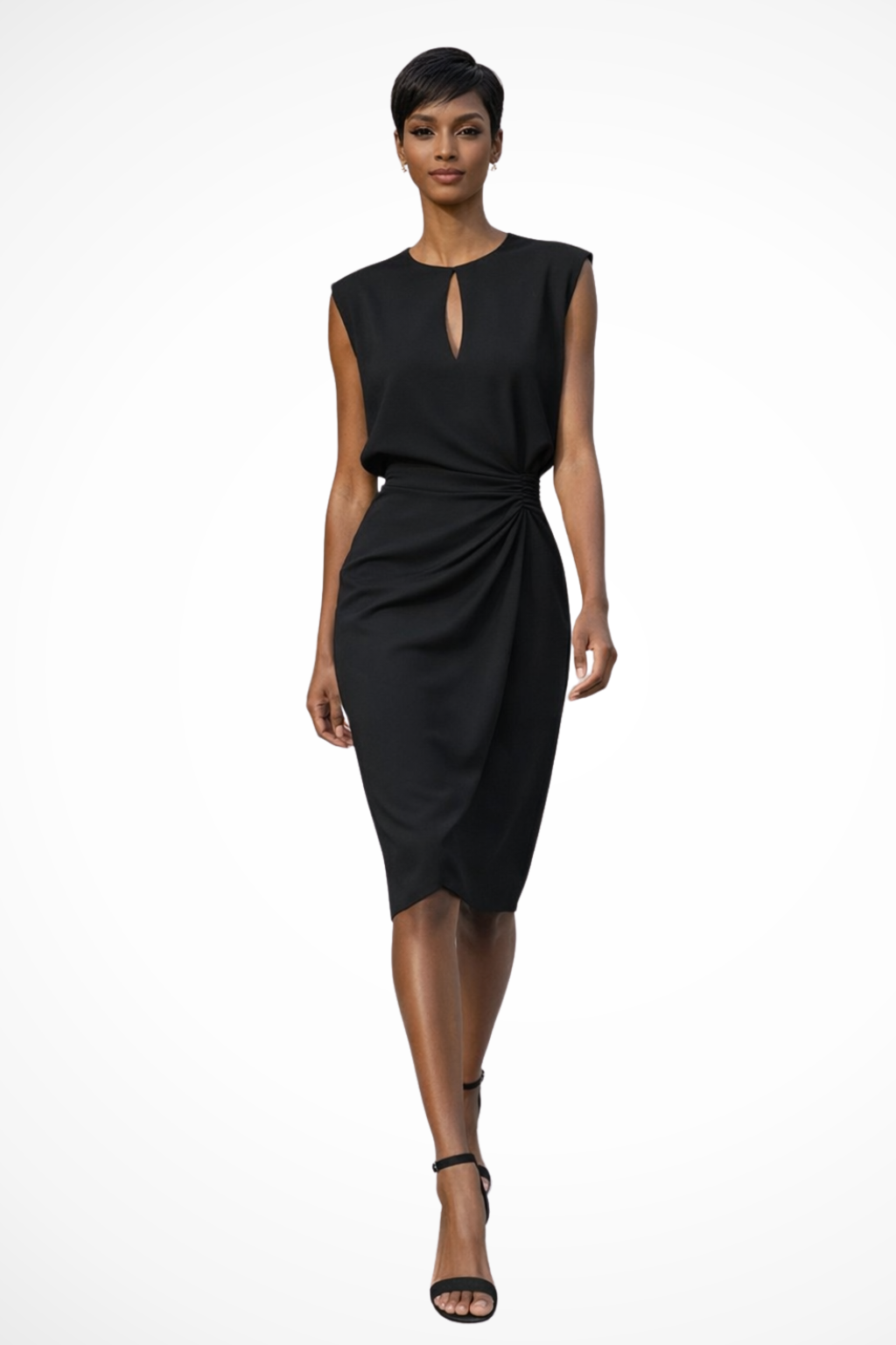 Cressida Women's Midi Dress | Ruched Wrap Design, Versatile Summer Style - 4
