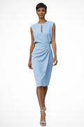 Cressida Women's Midi Dress | Ruched Wrap Design, Versatile Summer Style - 1