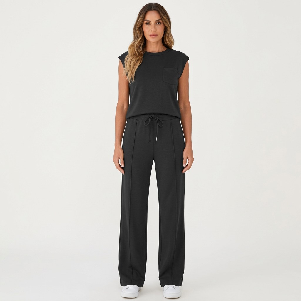 Womens Lounge Set - Soft Fabric Loungewear Co-Ord for Casual Summer Style, Available in Multiple Sizes and Colors - 1