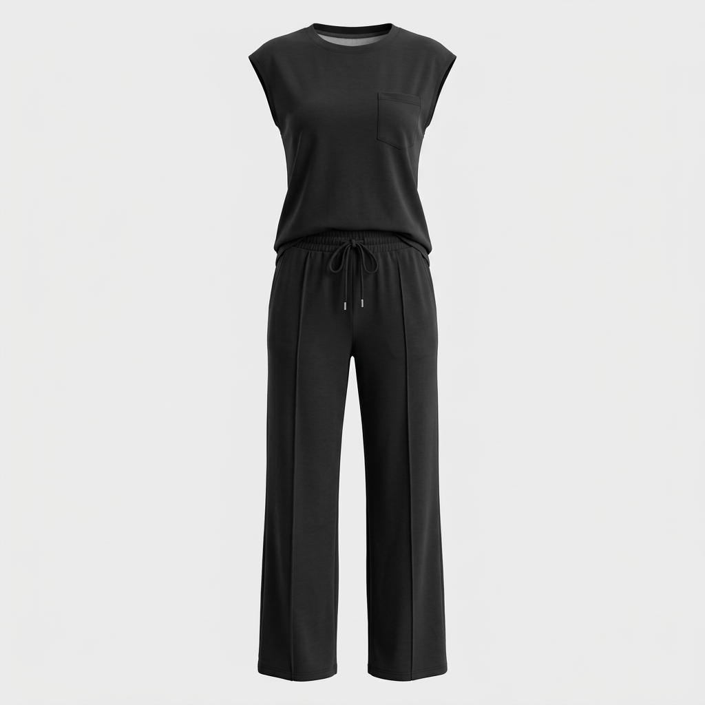 Womens Lounge Set - Soft Fabric Loungewear Co-Ord for Casual Summer Style, Available in Multiple Sizes and Colors - 2