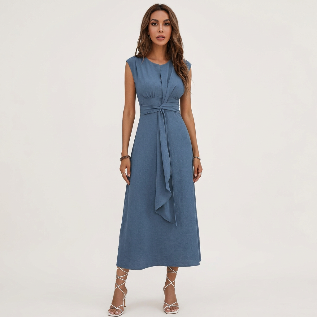 Elegant Womens Maxi Dress - Sleeveless Summer Dress for Casual and Formal Occasions - 1