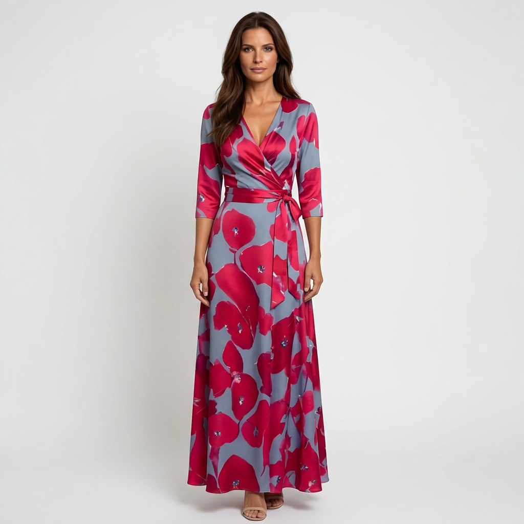 Floral Maxi Dress for Women - Elegant Summer Wedding Guest Dress with Comfortable Fit and Flattering Silhouette - 1