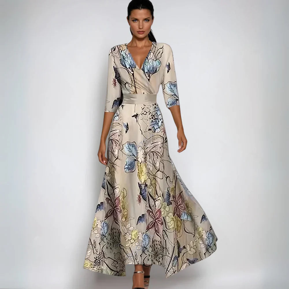 Floral Maxi Dress for Women - Elegant Summer Wedding Guest Dress with Comfortable Fit and Flattering Silhouette - 4