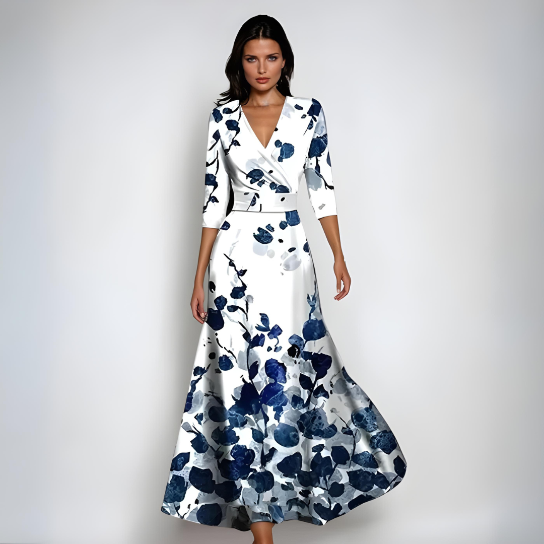 Floral Maxi Dress for Women - Elegant Summer Wedding Guest Dress with Comfortable Fit and Flattering Silhouette - 3