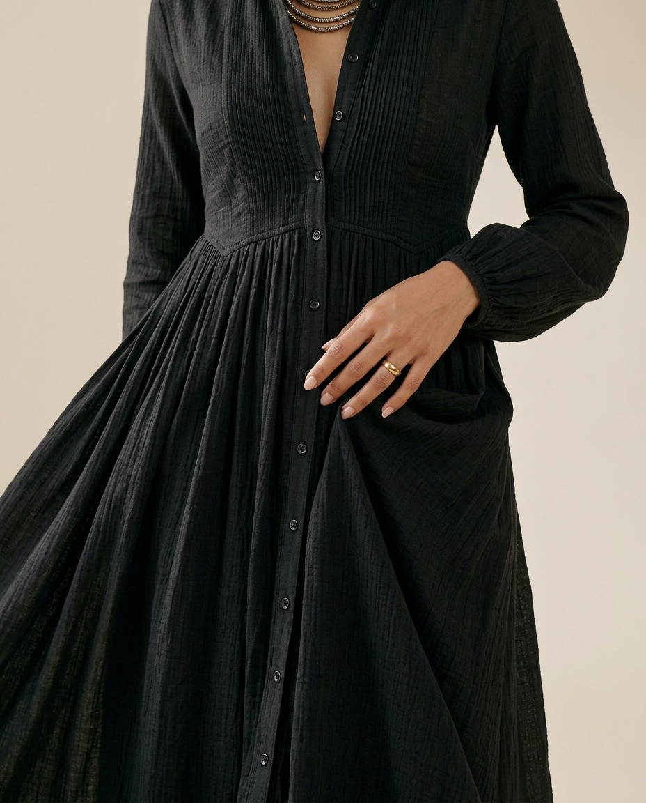 Rhea Women's Maxi Dress | Lightweight Fabric, Elegant Silhouette, Plus Size Available - 2