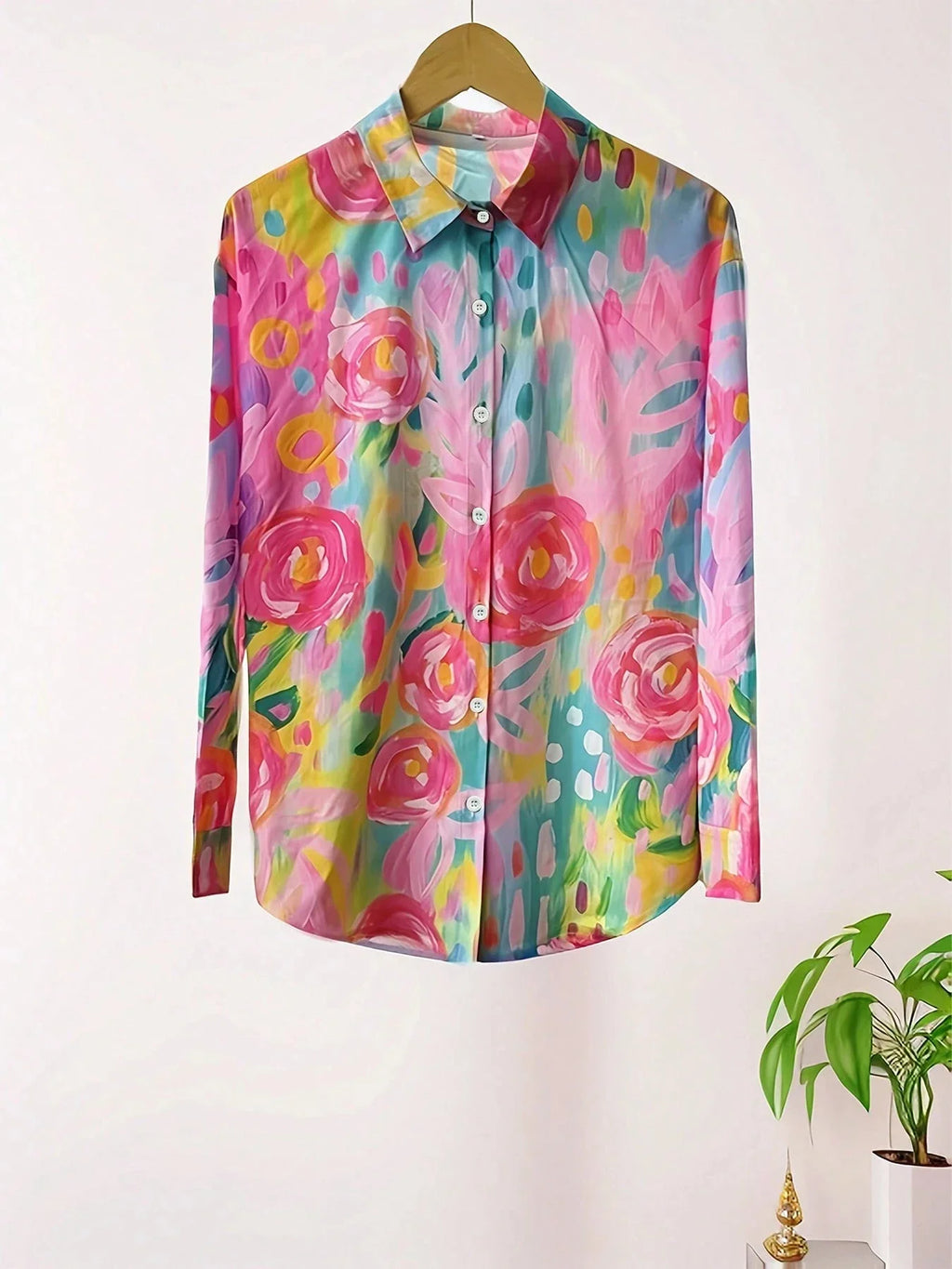 Tina Women's Blouse | Vibrant Print, Relaxed Fit, Plus Size Available - 7