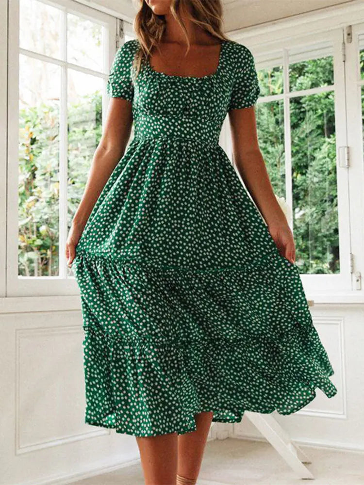 Vera Women's Maxi Dress | Vintage Floral Print - 2