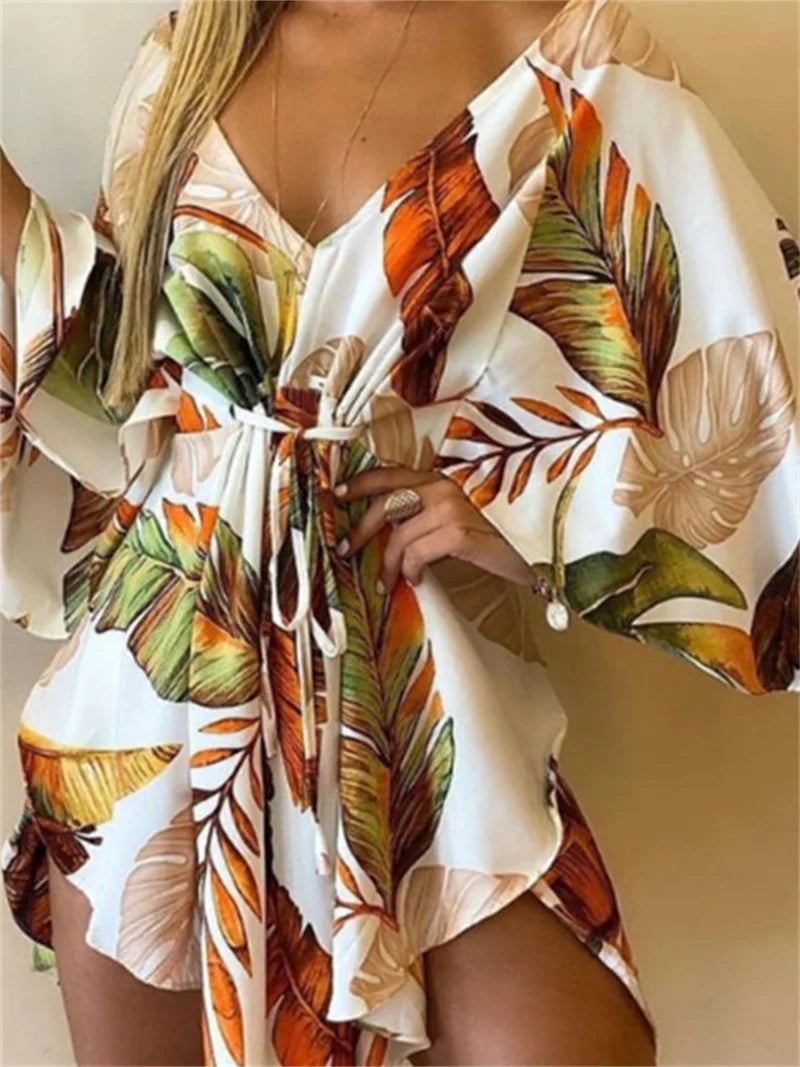 Bella Women's Mini Dress | Floral Print, Bohemian Style - 5