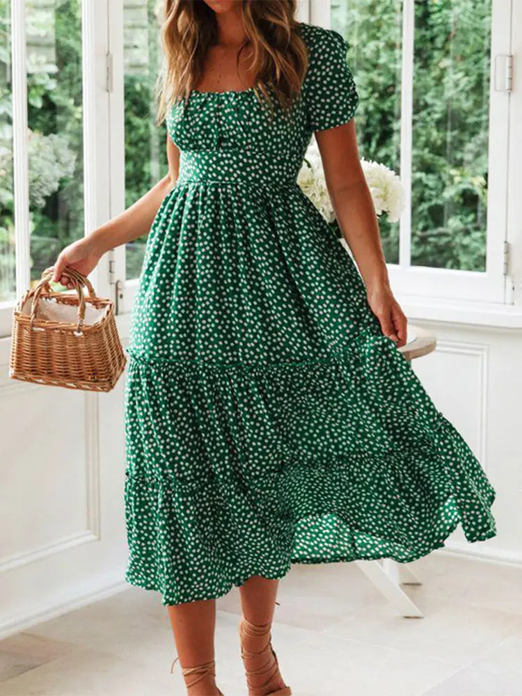 Vera Women's Maxi Dress | Vintage Floral Print - 1