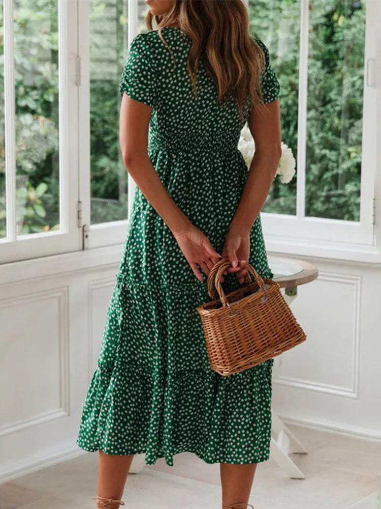 Vera Women's Maxi Dress | Vintage Floral Print - 5
