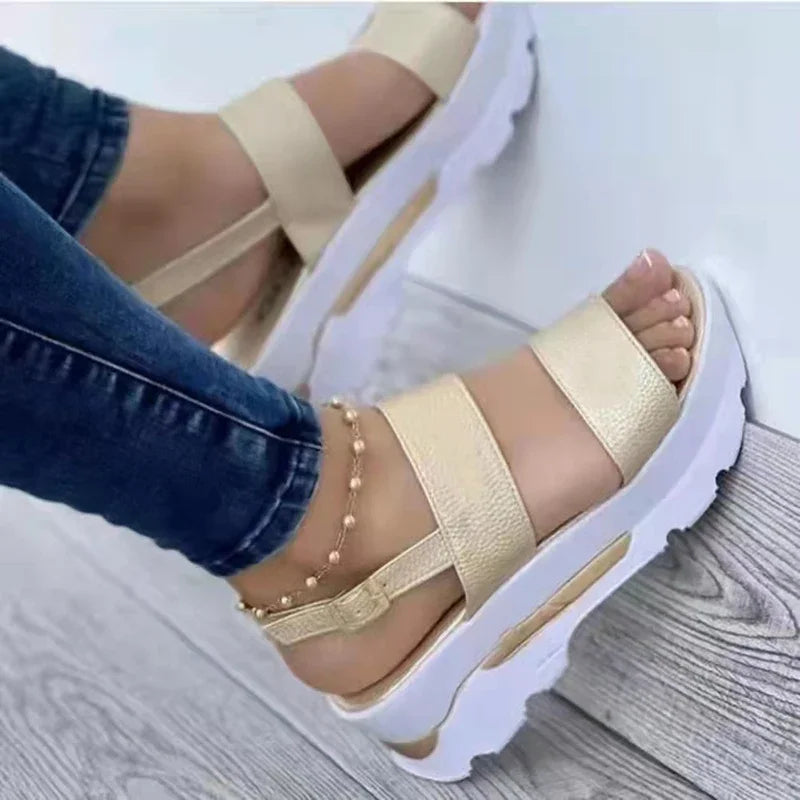 Wendy Women's Wedge Sandals | Low Platform, Comfortable Design - 5