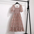 Lena Women's Summer Dress | A-Line, Elastic Waist, Short Sleeve - 10